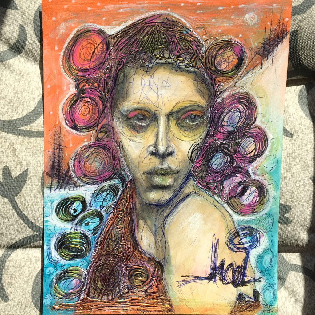 Femme de printemps - 12x9 - 110$
